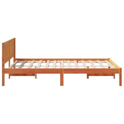 Bedframe Bruin 120 x 200 cm Massief grenenhout Bedframe Bruin 120 x 200 cm Massief grenenhout