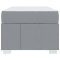 Bedframe met matras Lichtgrijs 120 x 190 cm Stof - thumbnail