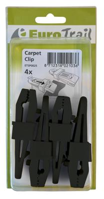 Eurotrail ETSP0025 tentaccessoire Set met klemmen & binders Polyvinyl chloride (PVC) Zwart 4 stuk(s)