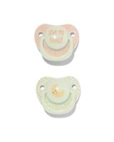 HEMA Fopspenen met platte kant maan 0-6m - thumbnail