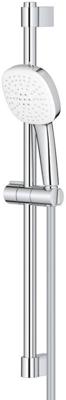 GROHE Tempesta 110 Cube Glijstangset - 60cm - vierkante handdouche - 2 straalsoorten - 5.6 l/min - gladde doucheslang - chroom 2757830e