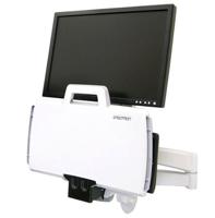 Ergotron Combo Arm 200 Series Monitor-wandbeugel Aantal monteerbare displays: 1 Display(s) 25,4 cm (10) - 61 cm (24) Wit Toetsenbordhouder, Kantelbaar, - thumbnail