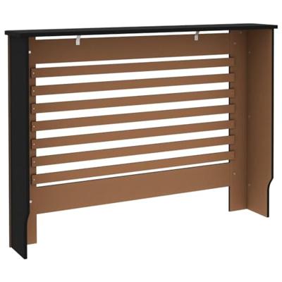 Radiatorombouw 112x19x81 cm MDF zwart