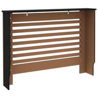 Radiatorombouw 112x19x81 cm MDF zwart - thumbnail