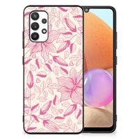 Samsung Galaxy A32 4G | A32 5G Enterprise Editie Bloemen Hoesje Pink Flowers - thumbnail