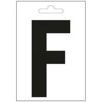 Nautic letter F zwart 100 mm. - thumbnail