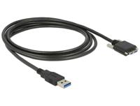 Delock 83599 USB-kabel USB-A stekker, USB-micro-B stekker 3.00 m Zwart - thumbnail