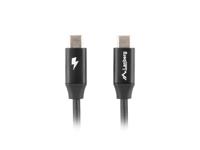 Kabel USB C Lanberg CA-CMCM-40CU-0018-BK (1,8 m) Zwart - thumbnail