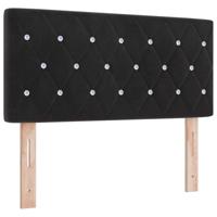 Boxspringbed met matras en LED fluweel zwart 90x200 cm - thumbnail