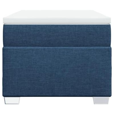 Boxspring met matras stof blauw 100x200 cm