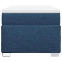Boxspring met matras stof blauw 100x200 cm - thumbnail