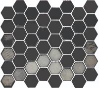 Mozaiek Valencia Hexagon Zwart 4,3x5,0 - thumbnail