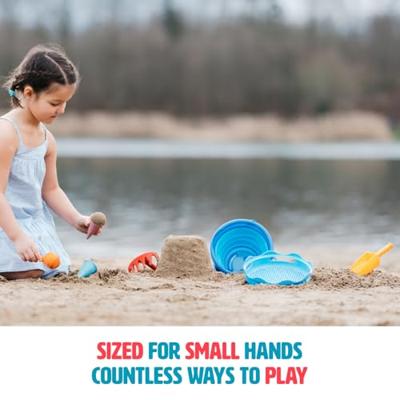 Set van 7 strandspellen COMPACTOYS blauw Set van 7 strandspellen COMPACTOYS blauw