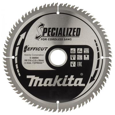 Makita Zaagb.Hout 216X1.5X30 T80 - E-08894 Makita Zaagb.Hout 216X1.5X30 T80 - E-08894