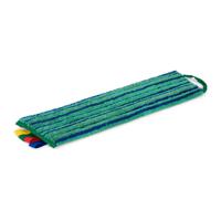 Vlakmop greenspeed velcro met schrobstroken 45cm - thumbnail