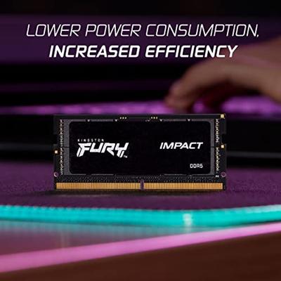 Kingston Impact Black XMP Werkgeheugenmodule voor PC DDR5 32 GB 2 x 16 GB 6400 MHz 262-pins SO-DIMM KF564S38IBK2-32 Kingston Impact Black XMP Werkgeheugenmodule voor PC DDR5 32 GB 2 x 16 GB 6400 MHz 262-pins SO-DIMM KF564S38IBK2-32