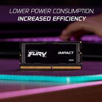 Kingston Impact Black XMP Werkgeheugenmodule voor PC DDR5 32 GB 2 x 16 GB 6400 MHz 262-pins SO-DIMM KF564S38IBK2-32 - thumbnail