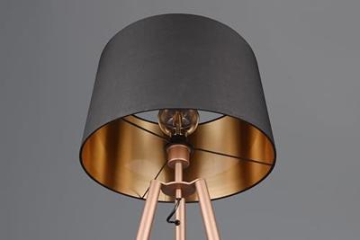 Trio Staande vloerlampColette zwart met goud - R41561065