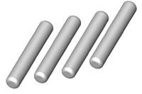 Team Corally Wheel Axle Pin - 2x12 - Steel - 4pcs (C-00250-037) - thumbnail