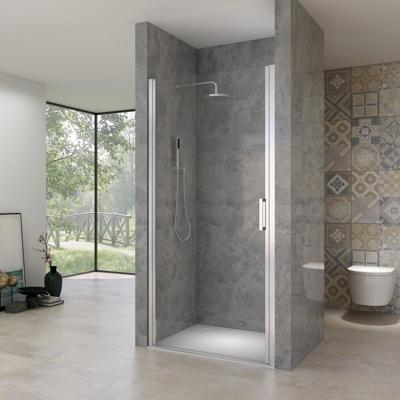 Nisdeur Van Rijn ST02 Draaideur 80x200 cm 6 mm Chroom van Rijn Nisdeur Van Rijn ST02 Draaideur 80x200 cm 6 mm Chroom van Rijn