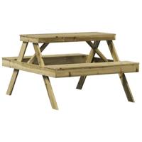 Picknicktafel 105x134x75 cm gempregneerd grenenhout - thumbnail