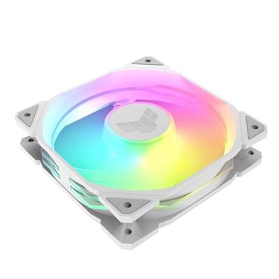 Asus TUF GAMING TR120 FAN ARGB WH PC-ventilator Wit (b x h x d) 120 x 120 x 28 mm Incl. LED-verlichting