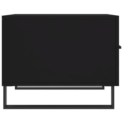 Salontafels 2 st 50x50x40 cm bewerkt hout zwart