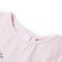 Kindershirt met kapmouwen 140 zachtroze - thumbnail