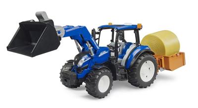 Bruder New Holland T5.120 met voorlader en laadbak