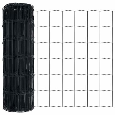 Euro Hek Grijs 0.8 x 25 m PVC-gecoat ijzer