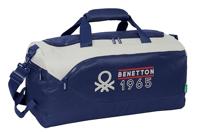 Sporttas Benetton Varsity Grijs Marineblauw 50 x 25 x 25 cm - thumbnail