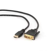 Adapter HDMI naar DVI GEMBIRD 5m, HDMI/DVI, M/M Zwart 5 m - thumbnail