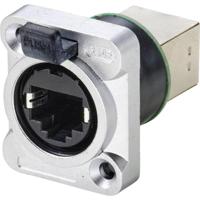 TRU COMPONENTS TC-9554640 RJ45-dataconnector Bus, recht Aantal polen (sensoren) 8P8C Nikkel 1 stuk(s) - thumbnail