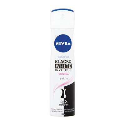 Nivea Deodorant invisible black & white spray original 150 Milliliter