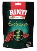 RINTI Singlefleisch Exclusive Deer - traktatie voor hond - 50g - thumbnail