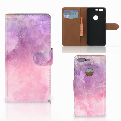 Hoesje Google Pixel Pink Purple Paint