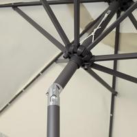 Parasol Aktive 270 x 259 x 270 cm Staal Aluminium Crème - thumbnail