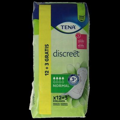 Tena Discreet normal 15 Stuks Tena Discreet normal 15 Stuks