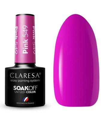 Claresa uv/led gellak 5ml pink 549 Claresa uv/led gellak 5ml pink 549