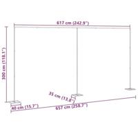 Trouwrand Goud 634 x 300 cm Staal - thumbnail