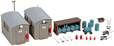 Auhagen 11478 H0 Golfplaatschuur oliemagazijn