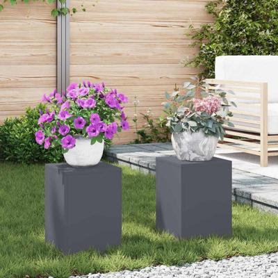 Plantenstandaard 2 pcs Antraciet 24 x 24 x 35 cm Staal
