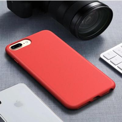Voor iPhone 6 plus & 6s plus Starry Series schokbestendig stro materiaal + TPU beschermhoes (rood)