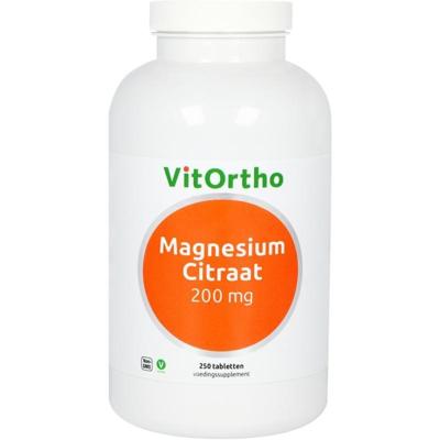 Vitortho Magnesium Citraat Tabletten 200mg 250st Vitortho Magnesium Citraat Tabletten 200mg 250st
