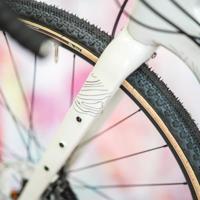 Unleazhed Unscratch - Gravelbike frame protection film BPG01 Topolines black - thumbnail