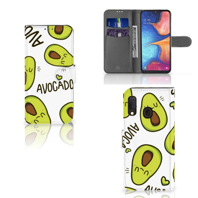 Samsung Galaxy A20e Leuk Hoesje Avocado Singing Samsung Galaxy A20e Leuk Hoesje Avocado Singing