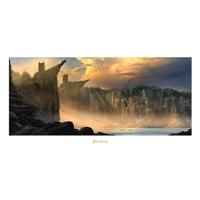 Lord of the Rings Art Print The Argonath - Pillars of the Kings 59 x 30 cm - thumbnail