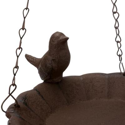 TRIXIE VOGELBAD HANGEND GIETIJZER BRUIN 16X16 CM 250 ML