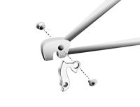 Union derailleurpad gh-145 met schroefset m8x0.75 - thumbnail