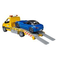 Bruder 02675 Mercedes Benz Sprinter Autotransporter en Roadster + Licht en Geluid - thumbnail